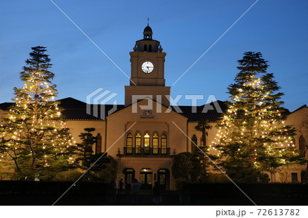関西学院大学　上ヶ原キャンパス　クリスマスの時計台 72613782