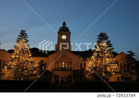 関西学院大学　上ヶ原キャンパス　クリスマスの時計台 72613784