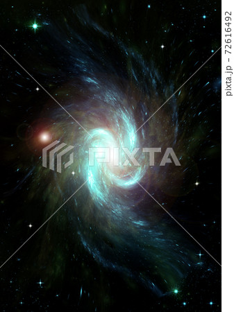 galaxy in a free space. 3D rendering galaxy in a free space. 3D rendering 72616492