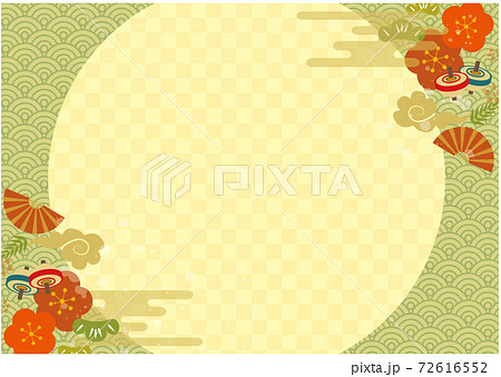 New Year Japanese style background - Stock Illustration [72616552] - PIXTA