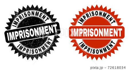 IMPRISONMENT Black Rosette Watermark with Unclean Texture IMPRISONMENT Black Rosette Watermark with Unclean Texture 72618034