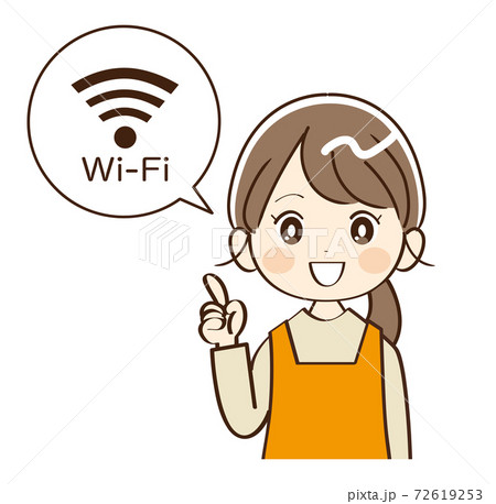 女性 主婦 Wi-Fi 女性 主婦 Wi-Fi 72619253