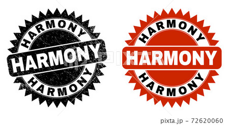 HARMONY Black Rosette Stamp with Unclean Surface 72620060