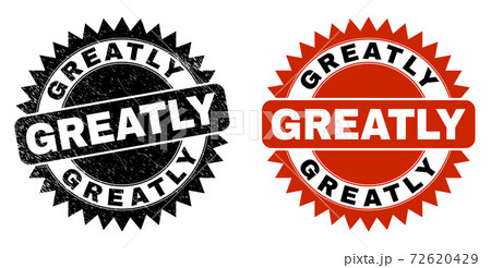 GREATLY Black Rosette Seal with Corroded Texture 72620429