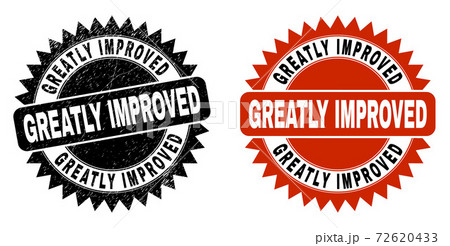 GREATLY IMPROVED Black Rosette Stamp Seal with Unclean Surface 72620433