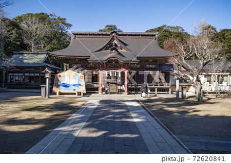 大洗磯前神社　おおあらいいそさきじんじゃ　神社　大洗町　茨城県　関東　建築　快晴 72620841