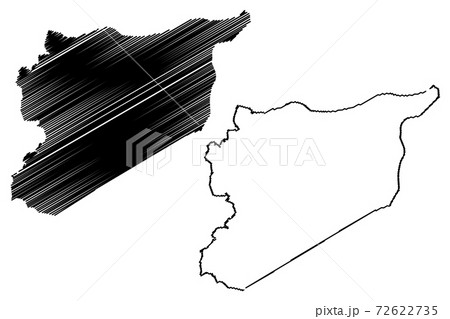 Syria map vector illustration, scribble sketch Syria 72622735