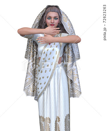 中東の女性のイラスト素材