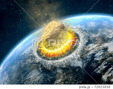 Asteroid Impactのイラスト素材
