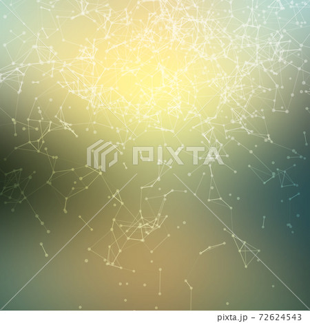 Fresh summer abstract background. Connecting dots with lines 72624543