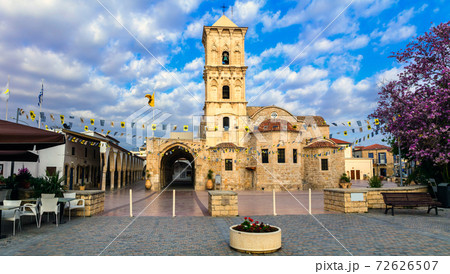 Landmarks of Cyprus - Byzantin church Saint Lazaros in Larnaka town. 72626507