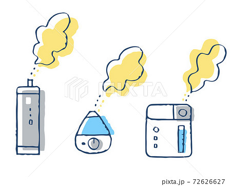 3タイプの加湿器のイラスト素材 [72626627] - Pixta