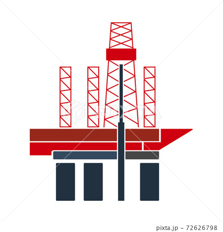 Oil Sea Platform Icon Oil Sea Platform Icon 72626798