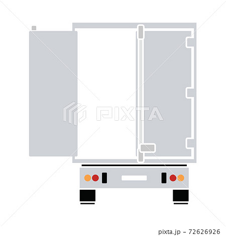 Truck Trailer Rear View Icon Truck Trailer Rear View Icon 72626926