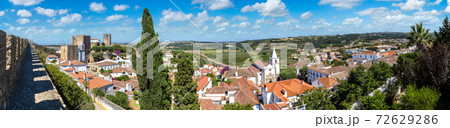Panoramic view of Obidos 72629286