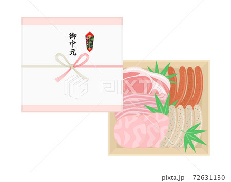 ソーセージとハムの御中元のイラスト 72631130