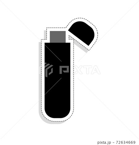 Isolated usb tool sticker Isolated usb tool sticker 72634669