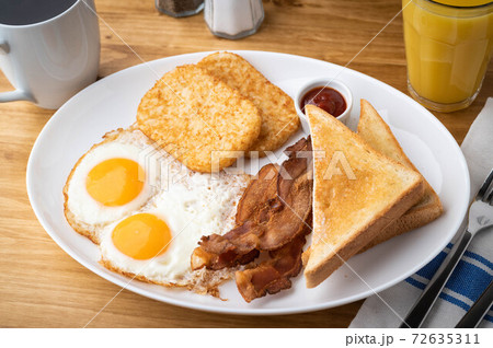 american breakfast bacon