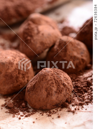 Chocolate candy  - belgian truffles 72636384