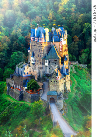 Burg Eltz - amazing romantic castle of Gemany, in early morning light 72636726