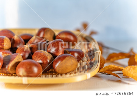 秋の味覚生栗 72636864