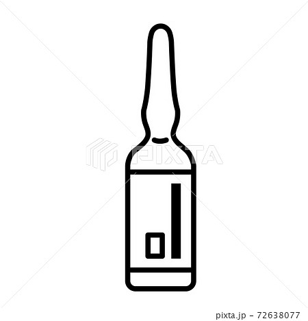 アンプル注射剤のアイコンのイラスト素材