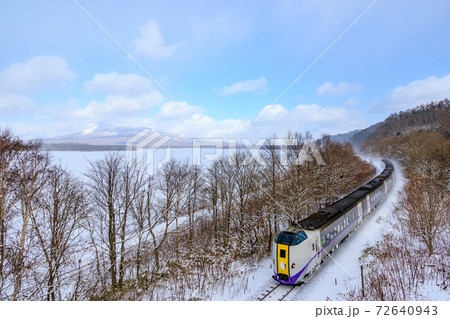 大沼国定公園を通過する特急北斗 大沼国定公園を通過する特急北斗 72640943