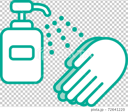 殺菌（酒精消毒）的圖像圖示圖標 72641220