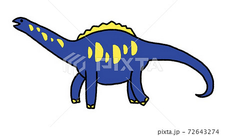 アルゼンチノサウルスのイラストのイラスト素材