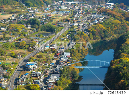 遠見山から俯瞰　岐阜県川辺町 72643439