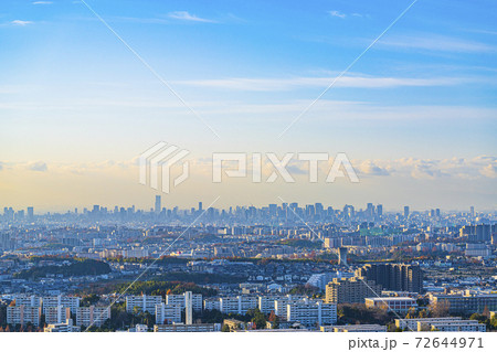 大阪 千里丘陵から大阪市内遠望 大阪 千里丘陵から大阪市内遠望 72644971
