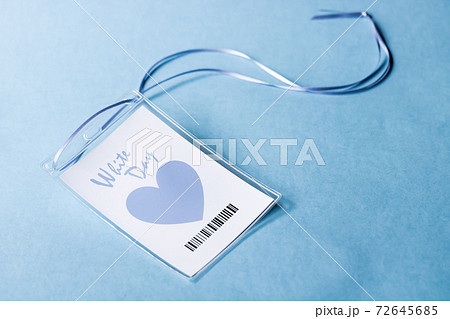 ホワイトディ・イベント名札 72645685