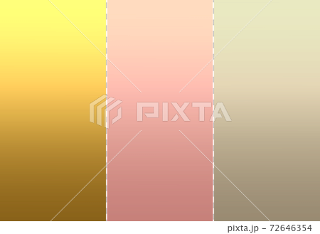 ゴールド ピンクゴールド シャンパンゴールド テクスチャ 素材 セットのイラスト素材