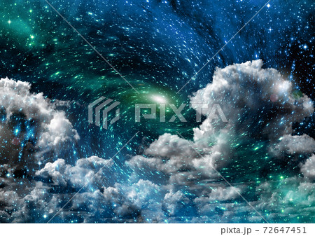 galaxy in a free space. 3D rendering galaxy in a free space. 3D rendering 72647451