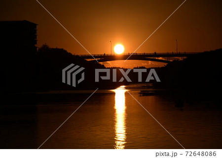 賢島大橋　夕日 72648086