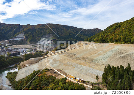 成瀬ダム　工事現場　土木工事　 72650306