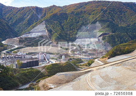 成瀬ダム　工事現場　土木工事　 72650308