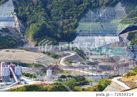 成瀬ダム　工事現場　土木工事　 72650314