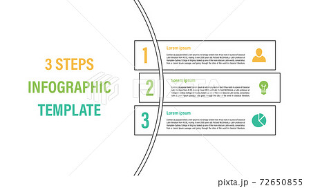 Infographic design template with business concept 72650855