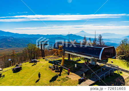 （山梨県）清里テラスから望む富士山 72651603