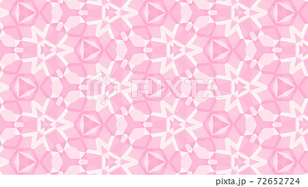 桜色の万華鏡、美しい幾何学模様 [別Verあり] 72652724