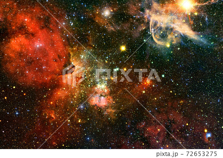 Nebula, cluster of stars in deep space. Elements of this image furnished by NASA 72653275