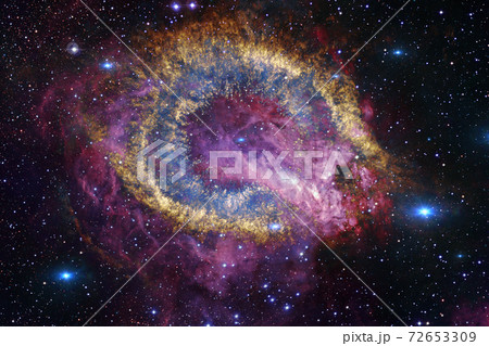 Nebula, cluster of stars in deep space. Elements of this image furnished by NASA 72653309