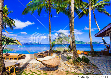 Relaxing tropical holidays in El Nido,Palawan, Philippines 72653711