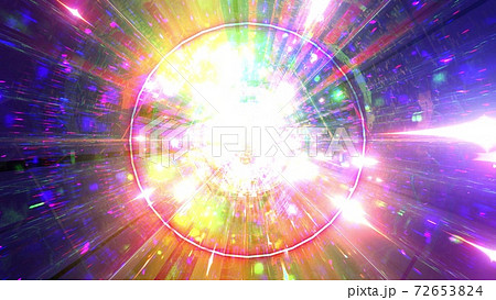 Glowing rainbow color abstract colorful 3d illustration background wallpaper design artwork 72653824