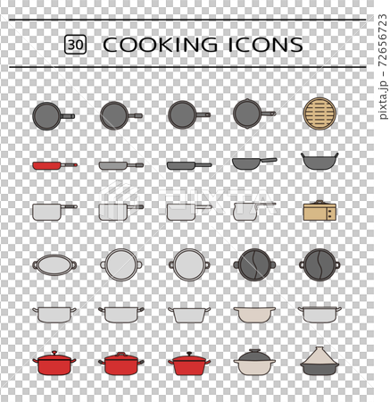 Kitchen utensils illustration icon set color Kitchen utensils illustration icon set color 72656723