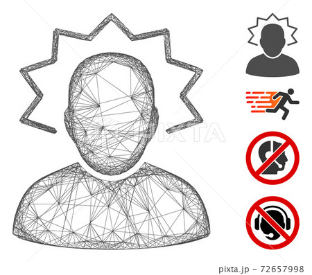 Hatched User Emergency Vector Mesh Hatched User Emergency Vector Mesh 72657998