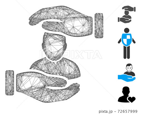 Network User Care Hands Vector Mesh Network User Care Hands Vector Mesh 72657999