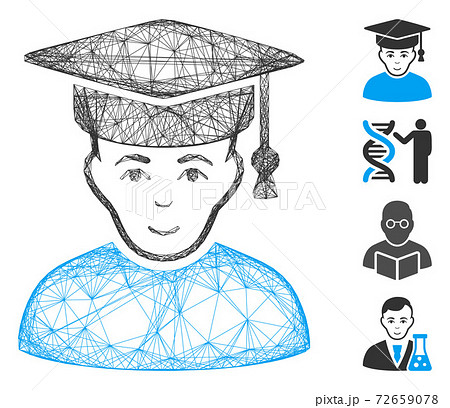 Network Professor Vector Mesh 72659078