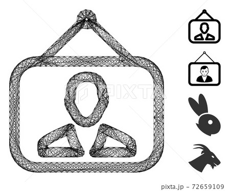 Net Portrait Vector Mesh Net Portrait Vector Mesh 72659109
